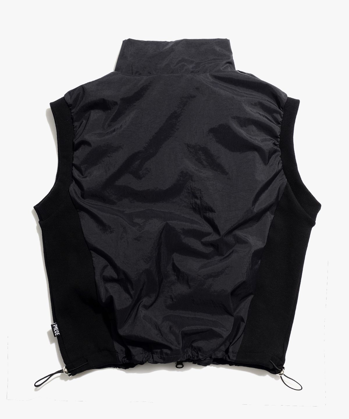 피스메이커(PIECE MAKER) TS NYLON SHIRRING VEST (BLACK)