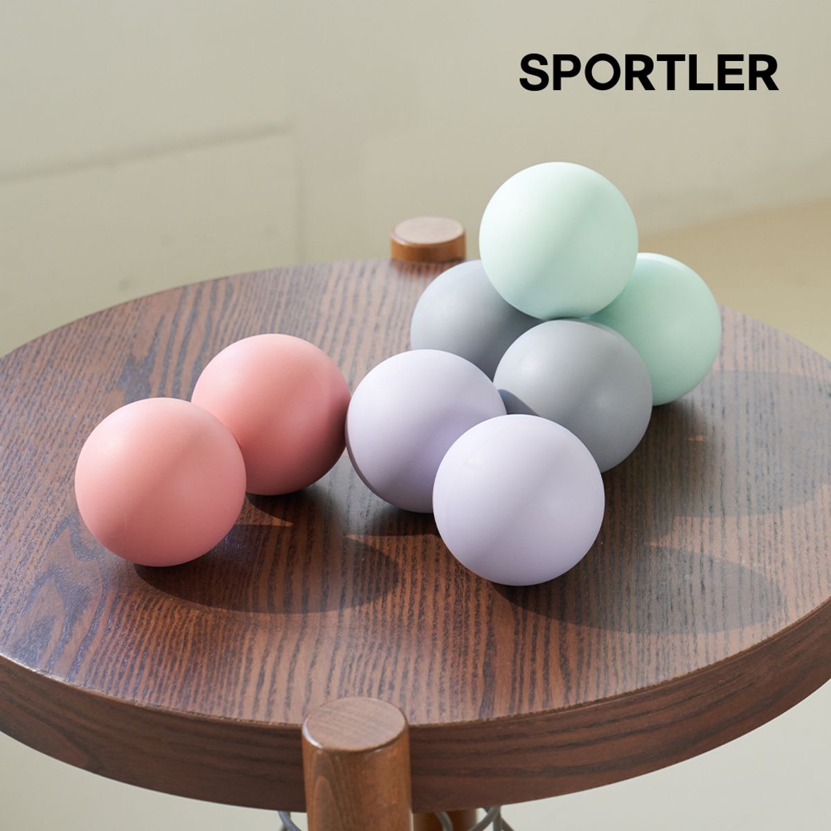 스포틀러(SPORTLER) 길이조절 TPE 마사지볼 땅콩볼