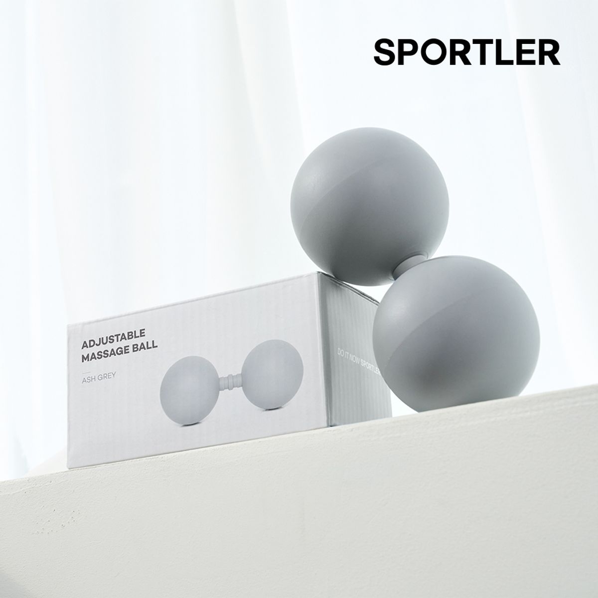 스포틀러(SPORTLER) 길이조절 TPE 마사지볼 땅콩볼