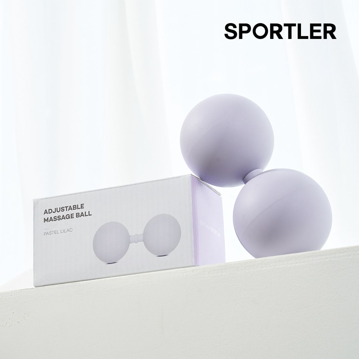 스포틀러(SPORTLER) 길이조절 TPE 마사지볼 땅콩볼