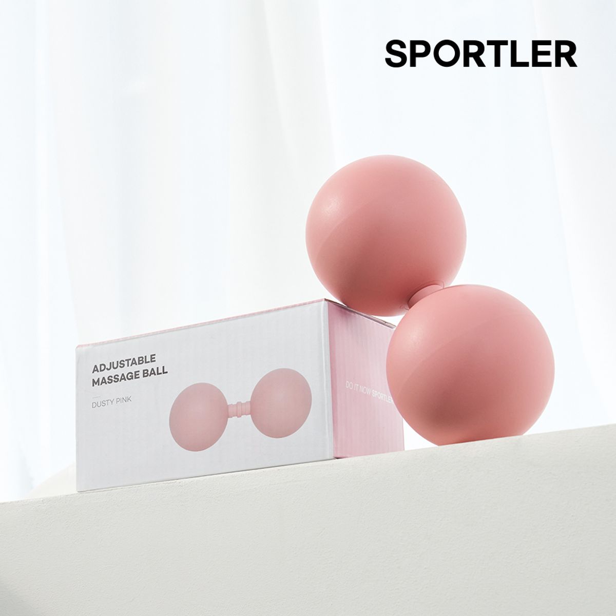 스포틀러(SPORTLER) 길이조절 TPE 마사지볼 땅콩볼