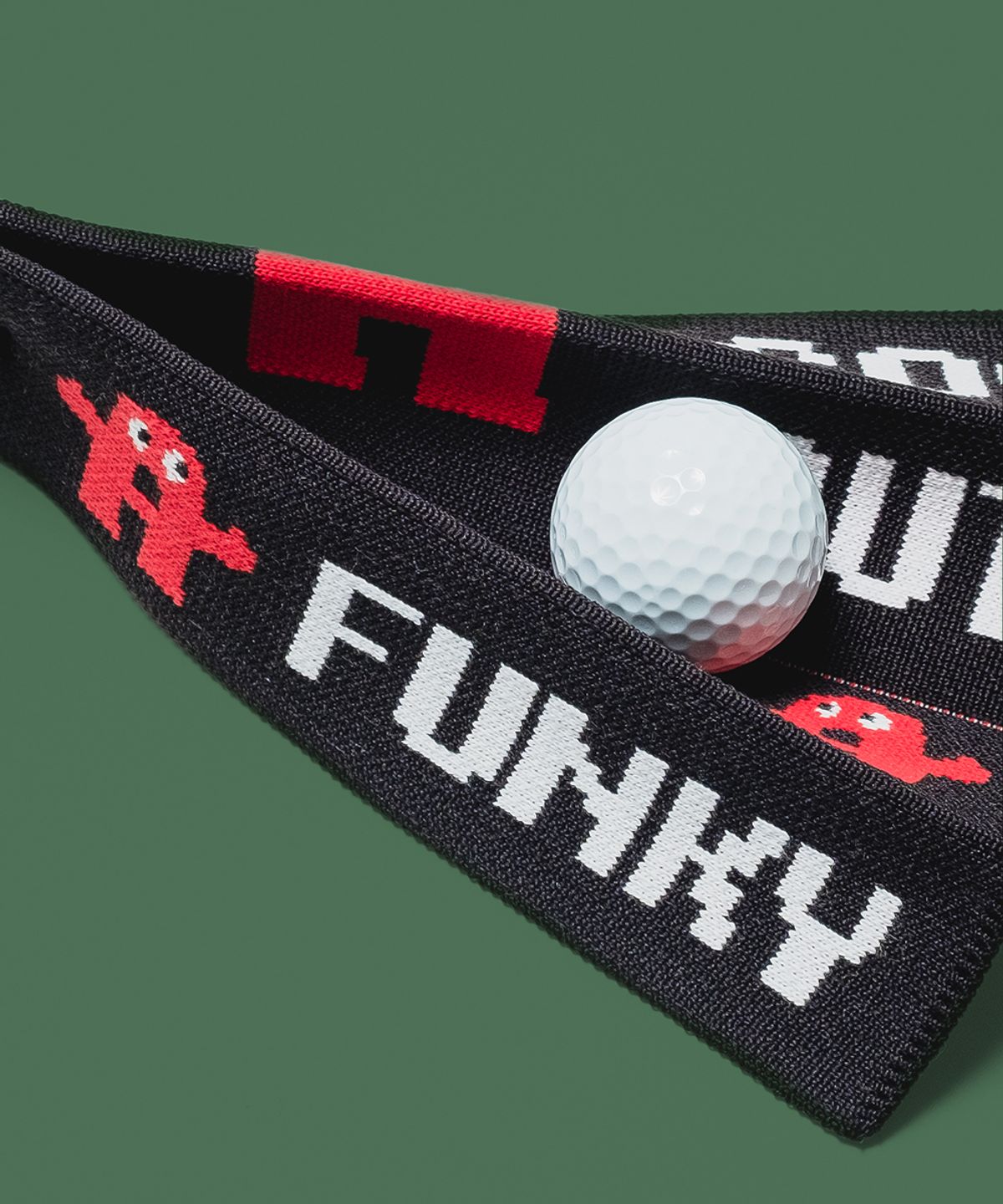 앤드 골프(AND GOLF) Pleats Ball Towel ANDY Red 2SET