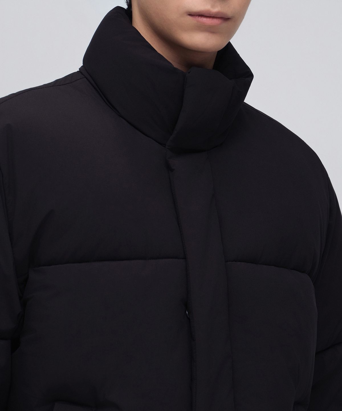 무신사 스탠다드(MUSINSA STANDARD) 데일리 푸퍼 숏 패딩 재킷 [블랙]