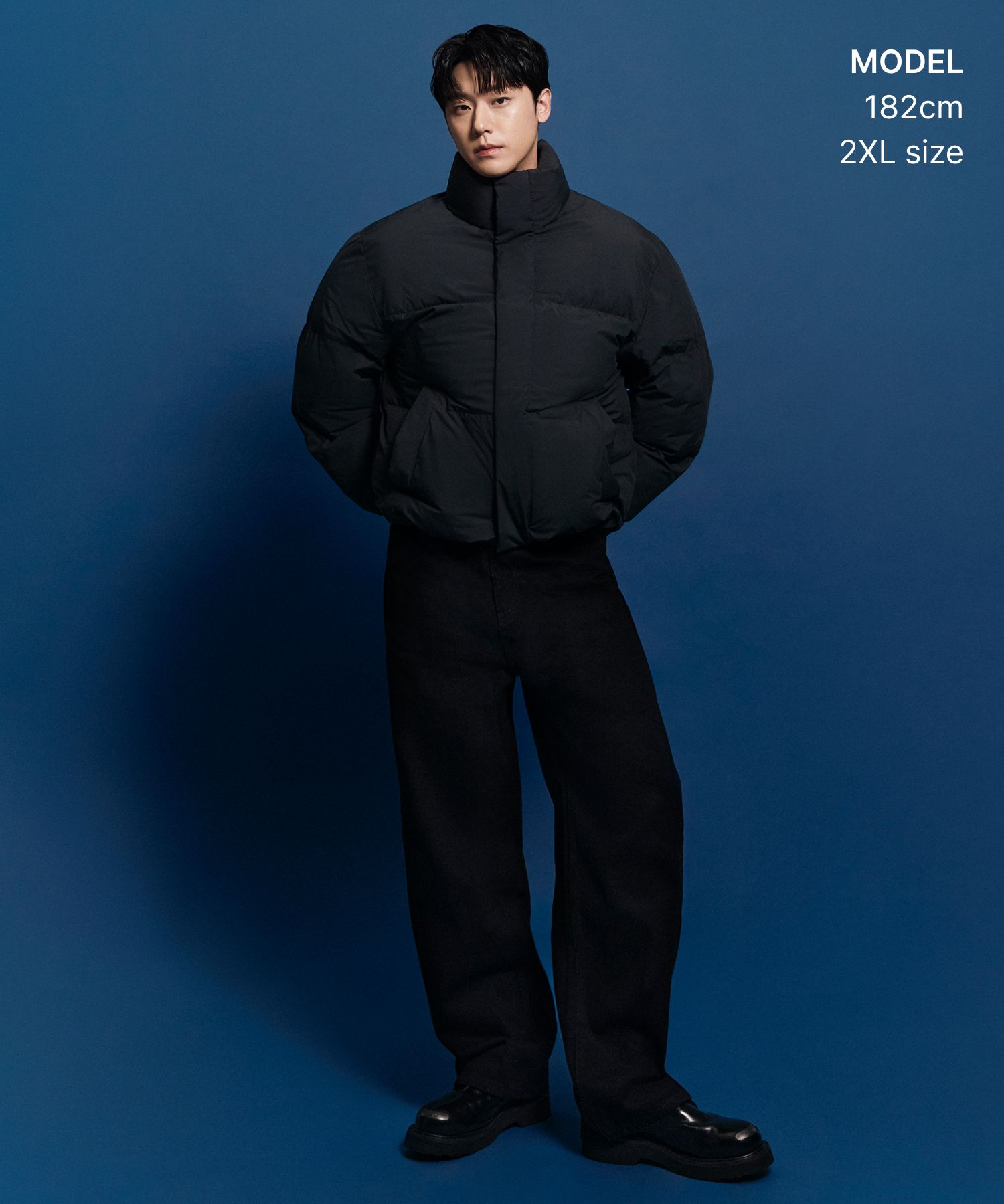 MUSINSA | MUSINSA STANDARD Daily Puffer Short Padding Jacket [Dark 