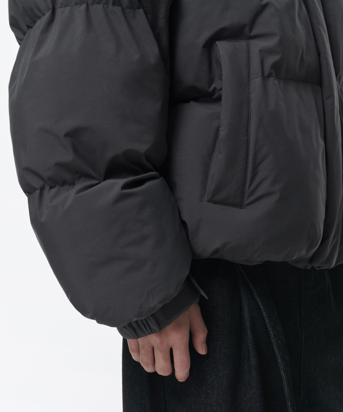 무신사 스탠다드(MUSINSA STANDARD) 데일리 푸퍼 숏 패딩 재킷 [딤 그레이]