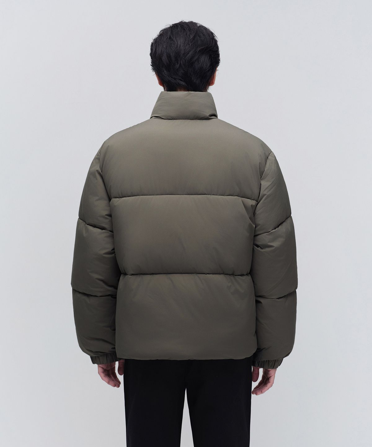 무신사 스탠다드(MUSINSA STANDARD) 데일리 푸퍼 숏 패딩 재킷 [더스티 카키]