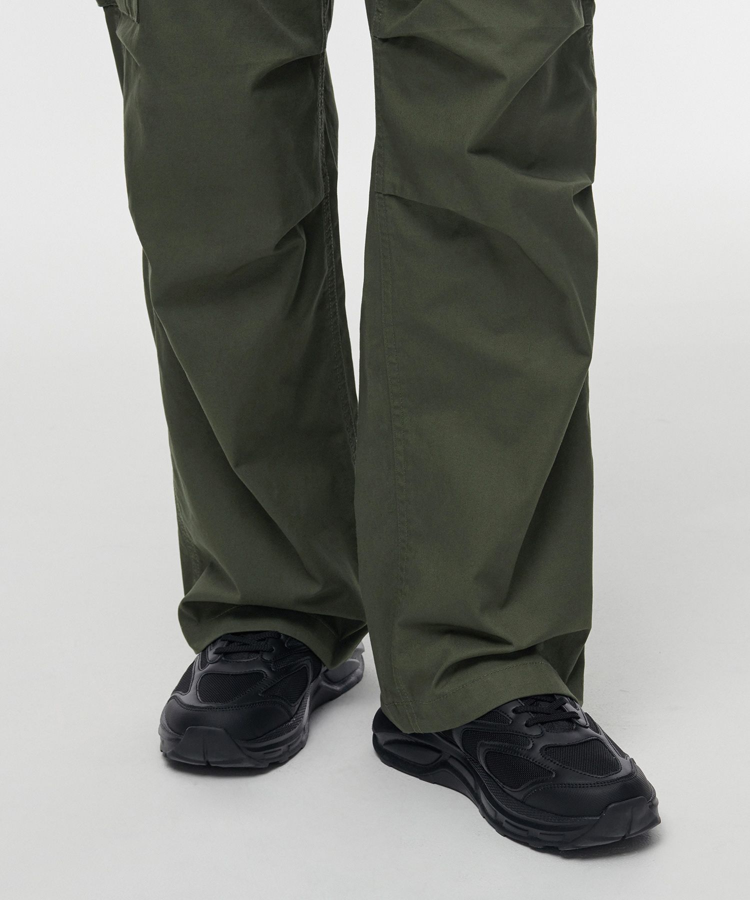 MUSINSA | MUSINSA STANDARD Cotton Parachute Cargo Pants [Khaki]