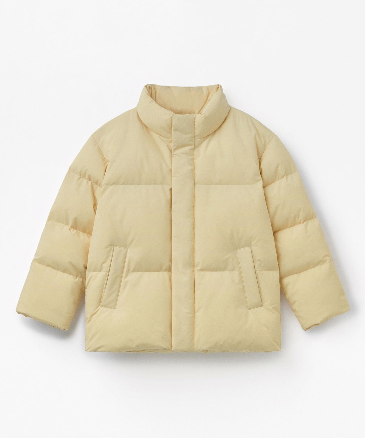 무신사 스탠다드 키즈(MUSINSA STANDARD KIDS) 데일리 푸퍼 숏 패딩 재킷 [버터]