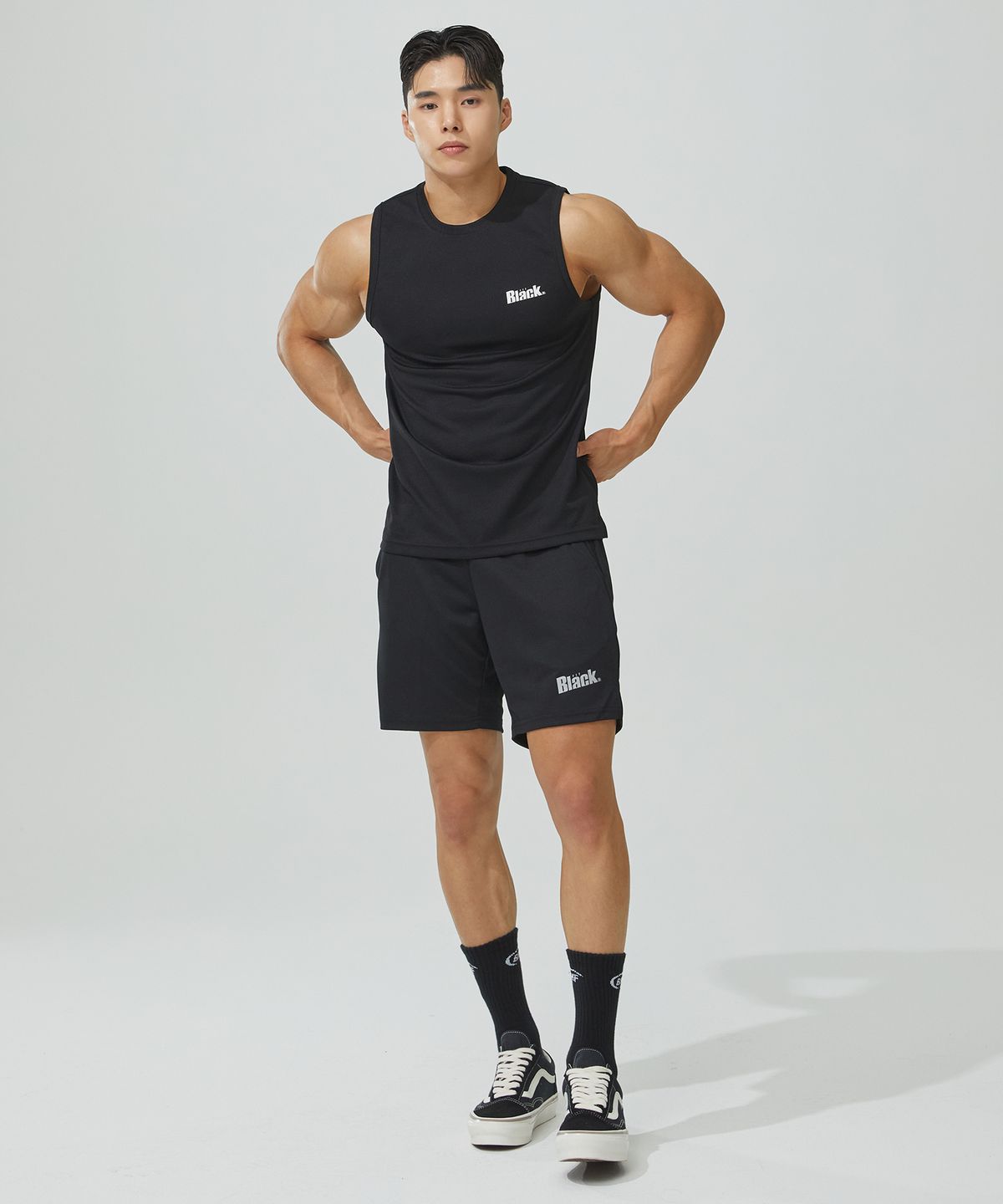블랙몬스터핏(BLACK MONSTER FIT) 쿨에버 기능성 슬리브리스 헬스 나시 (6color) / BM190409