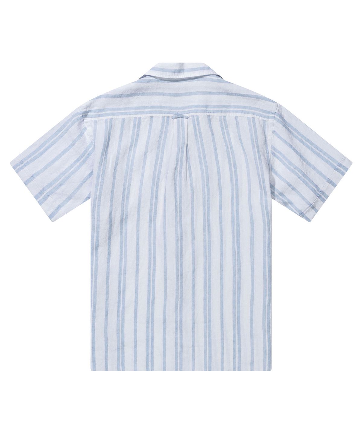 프로드셔츠(PRODESHIRT) [컴포트] 쿠반 오픈카라 린넨 캠프 셔츠 (블루SP)