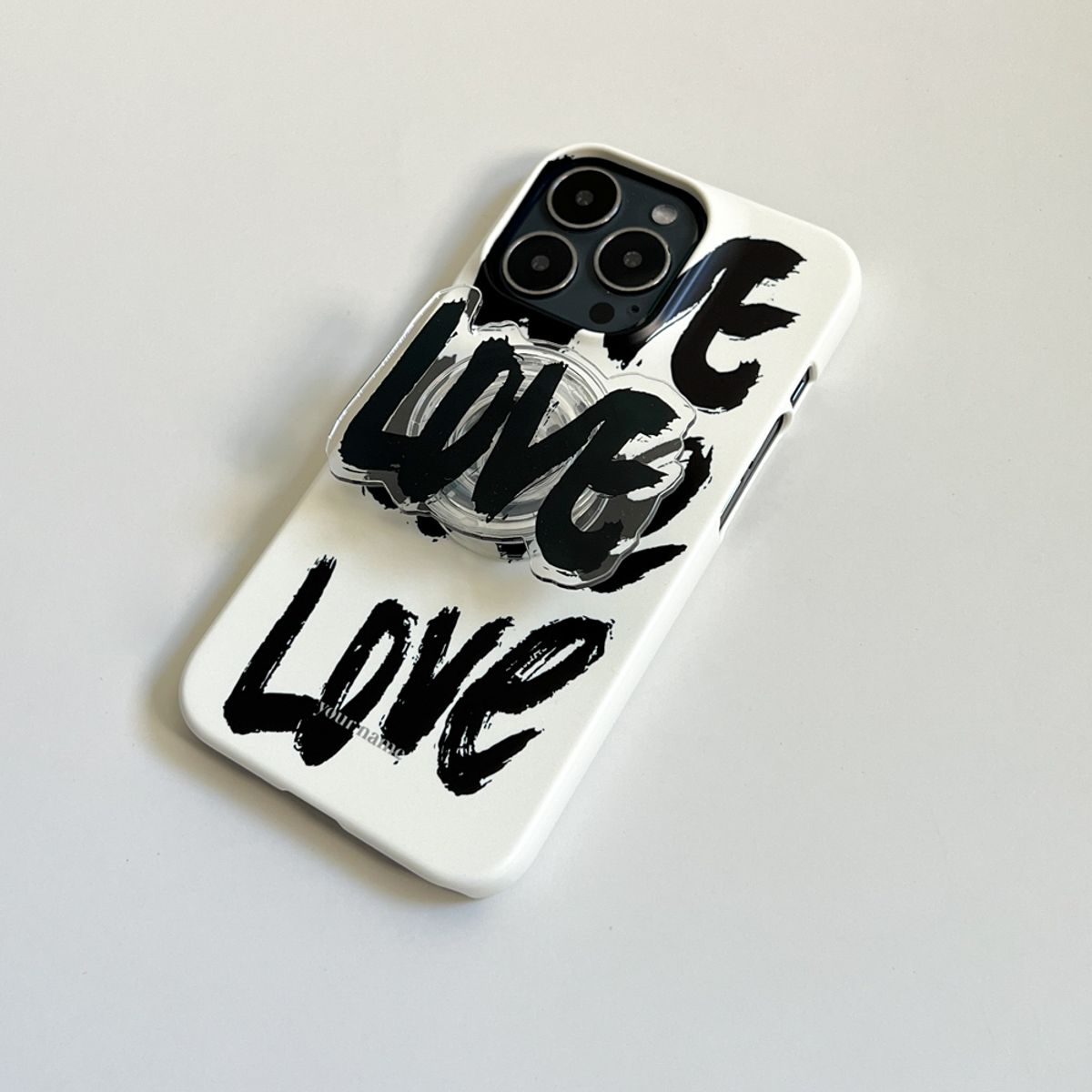 에이쓰리비쓰리(A3B3) (Acrylic Tok) Love Love Love Black Acrylic Tok