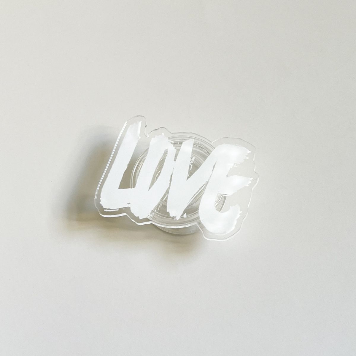 에이쓰리비쓰리(A3B3) (Acrylic Tok) Love Love Love White Acrylic Tok