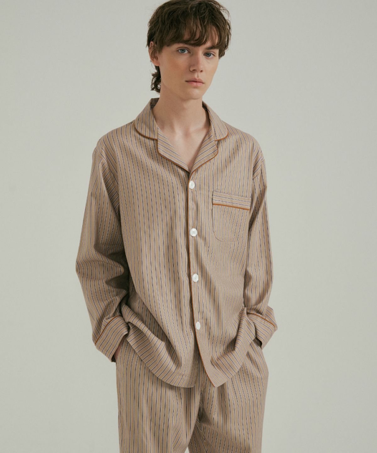 조스라운지(JO'S LOUNGE) [웜모달] (couple) Caramel Pajama Set + Lounge Shirt