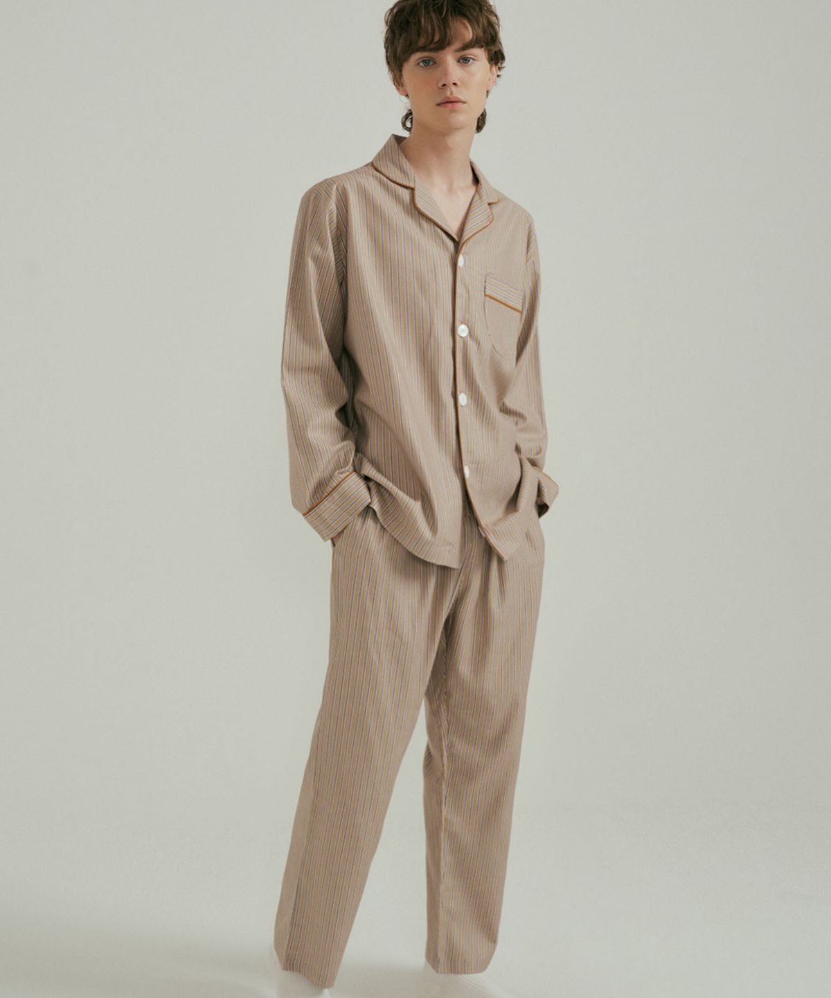 조스라운지(JO'S LOUNGE) [웜모달] (couple) Caramel Pajama Set + Lounge Shirt