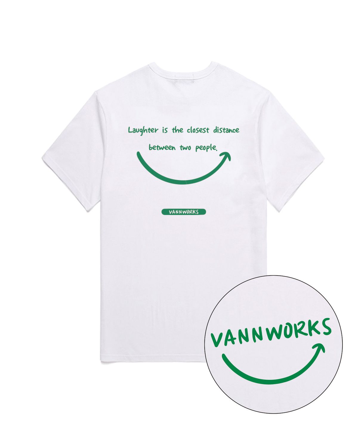 밴웍스(VANNWORKS) [SET] 스마일 로고 + VNS NO.3 오버핏 반팔 티셔츠 2종 (VMIX002)