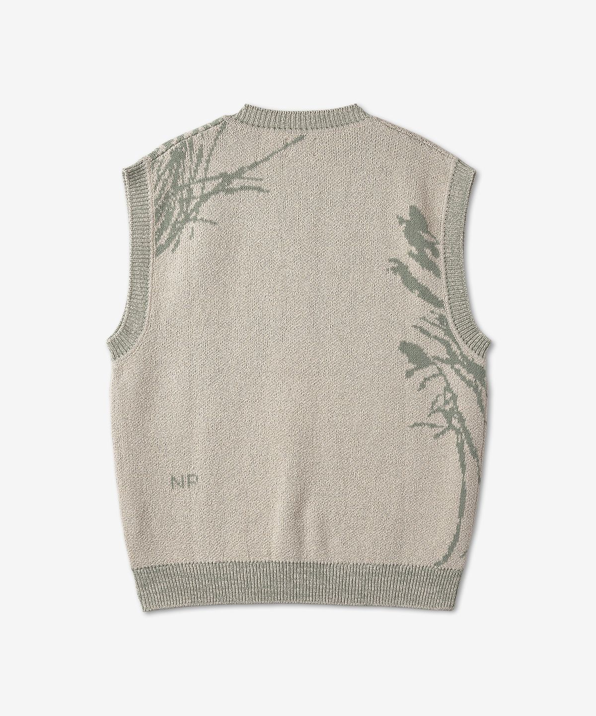 노스 프로젝트(NORSE PROJECTS) 멜빈 자카드 니트 베스트 - 라이트 카키 / N4505790920