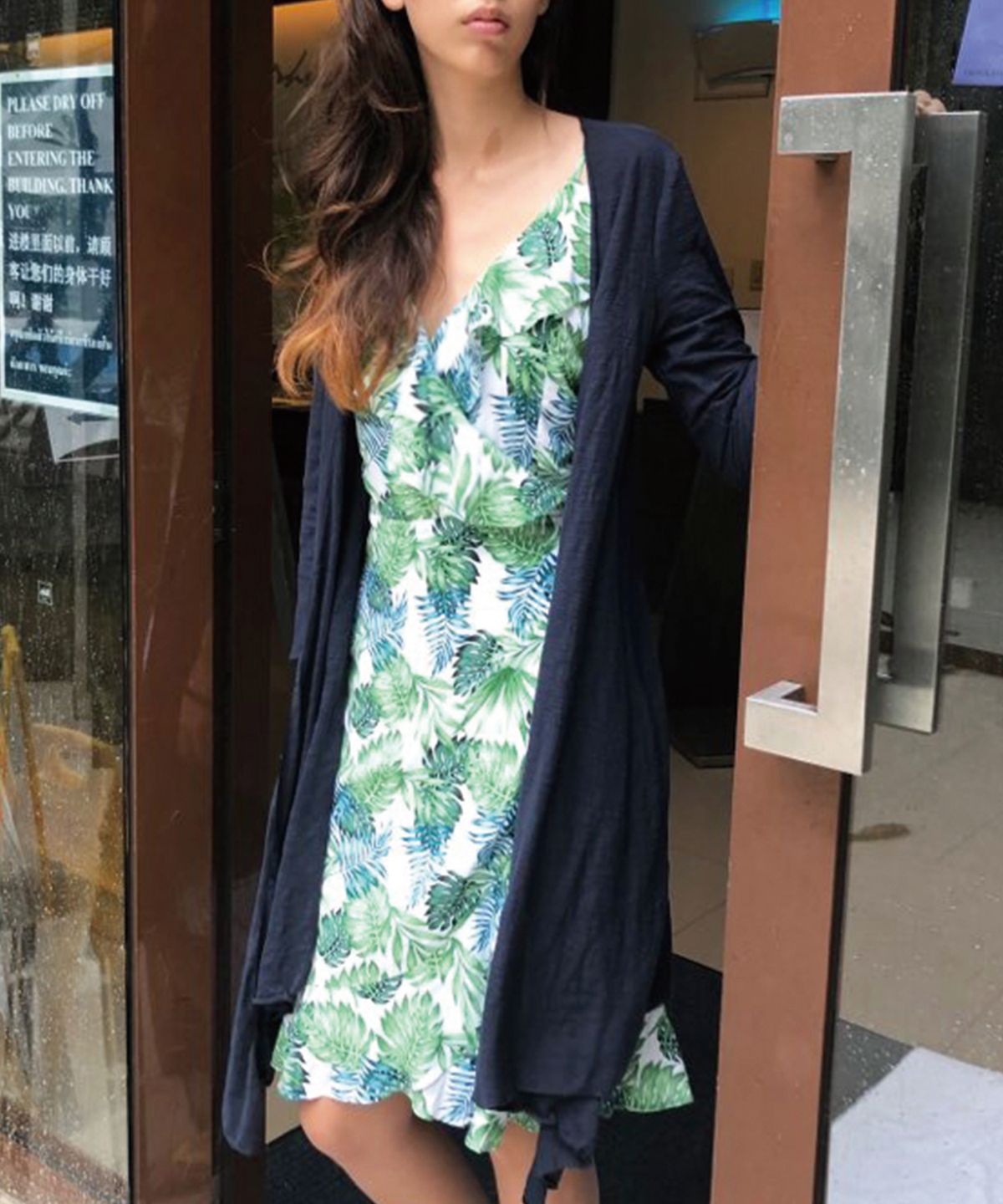 블란다(VLANDA) UNBALANCE SLIM ROBE-VQMWR01NV