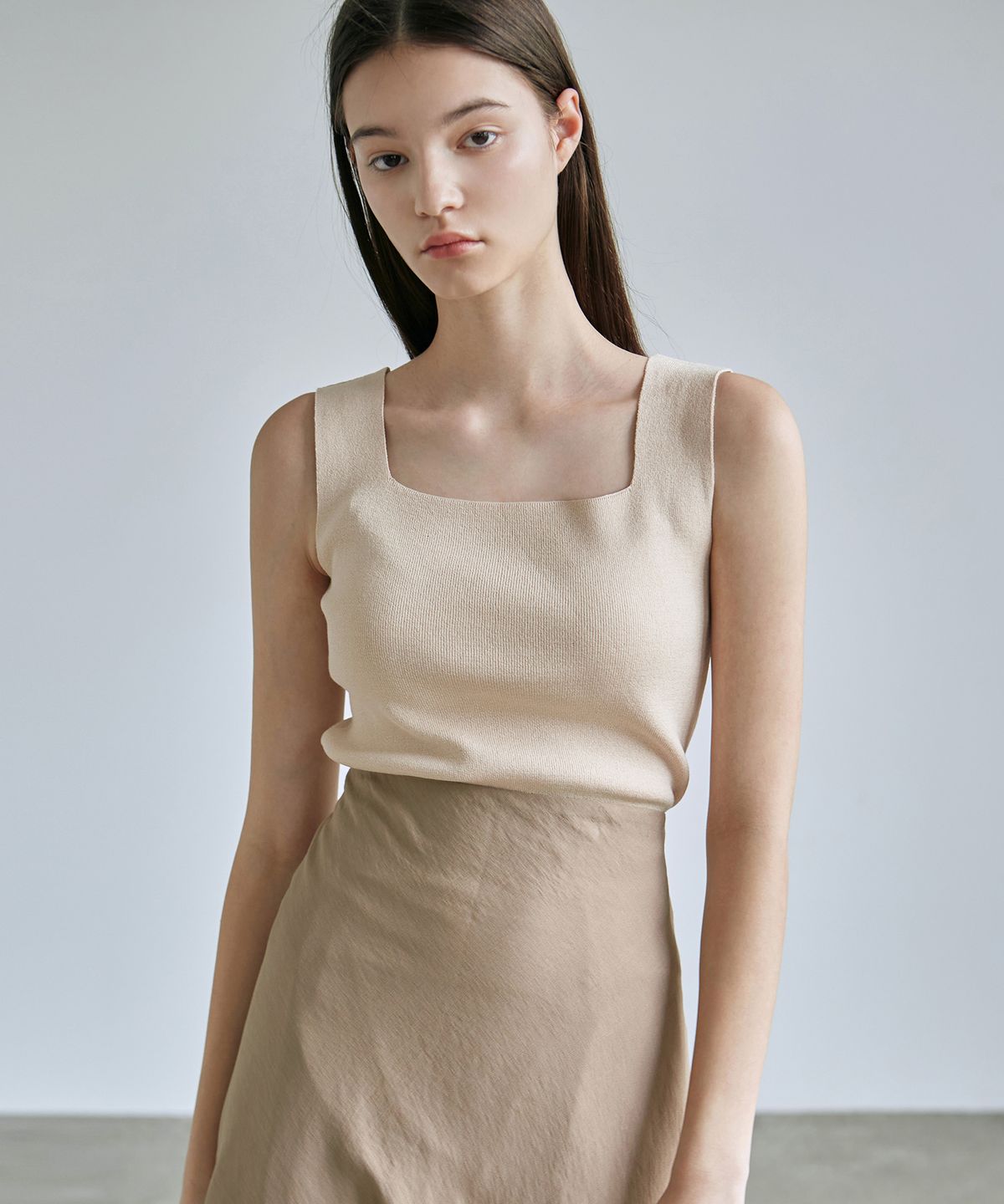 닉앤니콜(NICK&NICOLE) [ESSENTIAL] SQUARE NECK KNIT SLEEVELESS_3PACK