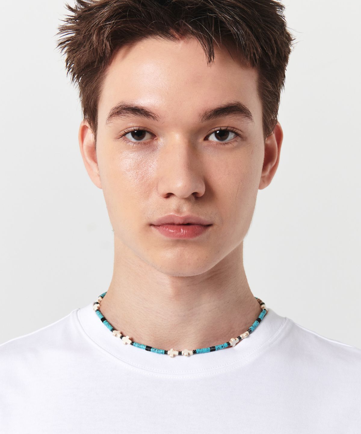가든익스프레스(GARDEN EXPRESS) CROSS POINT NECKLACE(blue)
