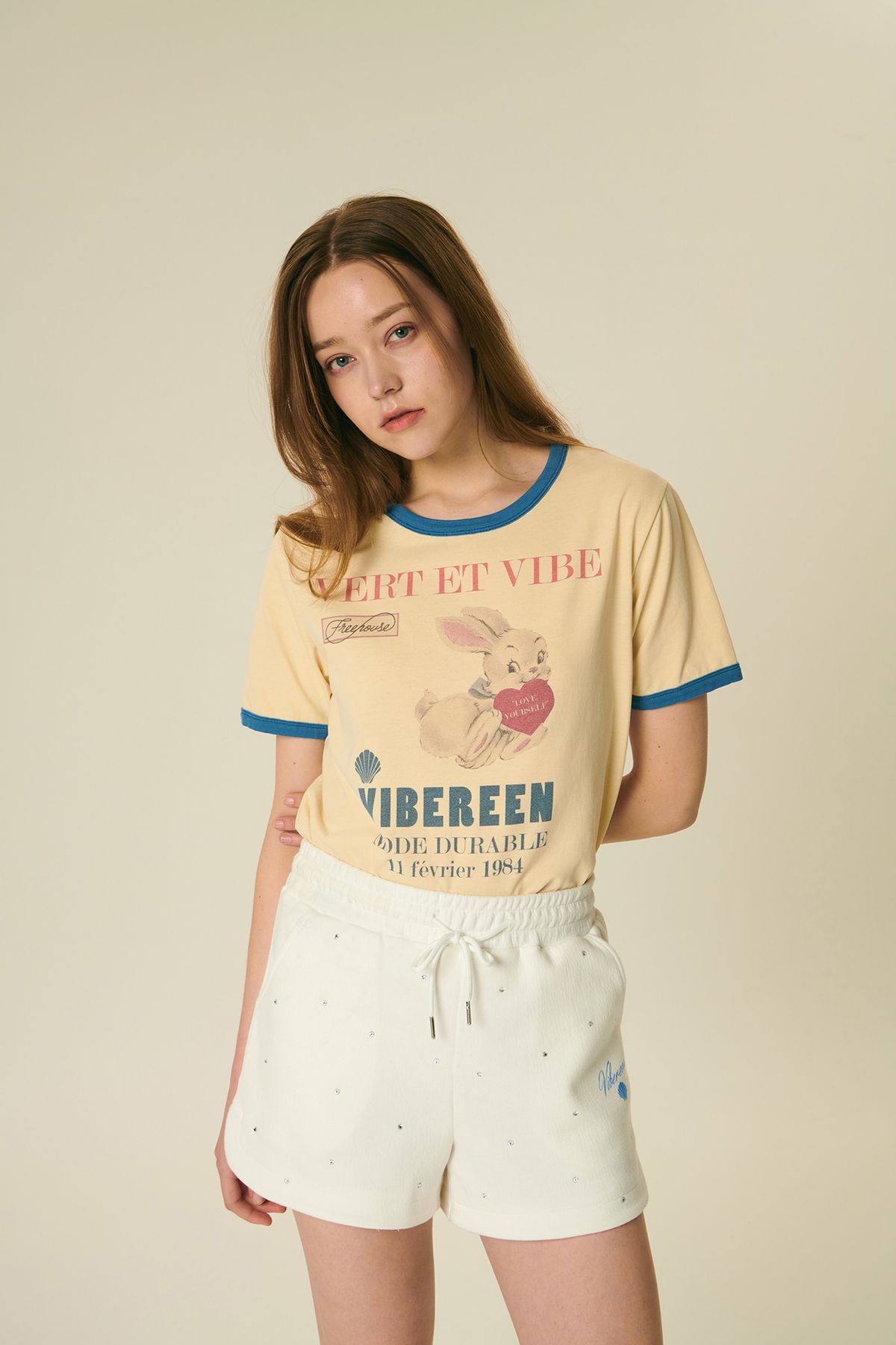 바이브린(VIBEREEN) 뉴 래빗 티셔츠