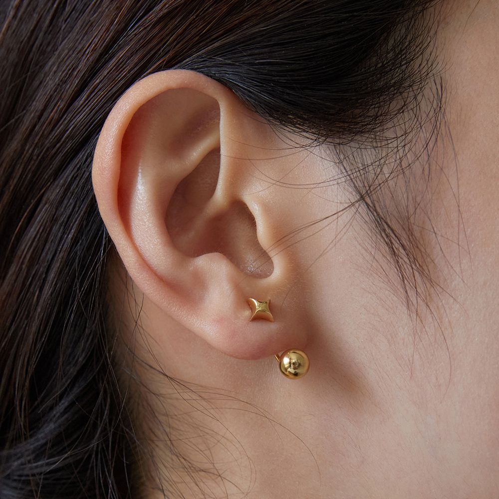 MUSINSA公式 | TATIANA (Silver 925) Star and ball ear jacket