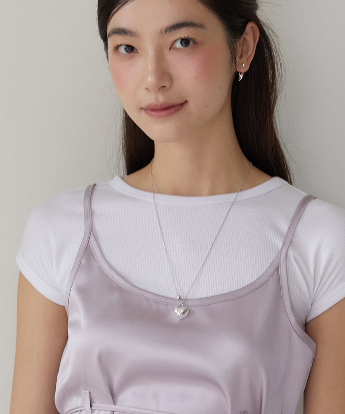 타티아나(TATIANA) (실버925) 하트 오너먼트 목걸이 NZ2108