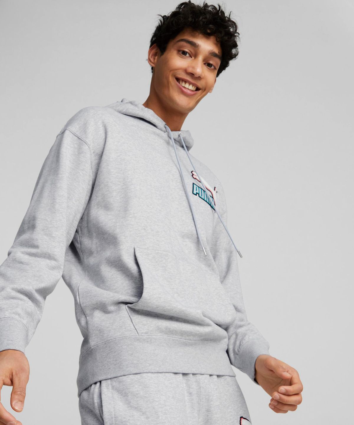 푸마(PUMA) 팬덤 스웨트후디 TR - 그레이 / 536114-04