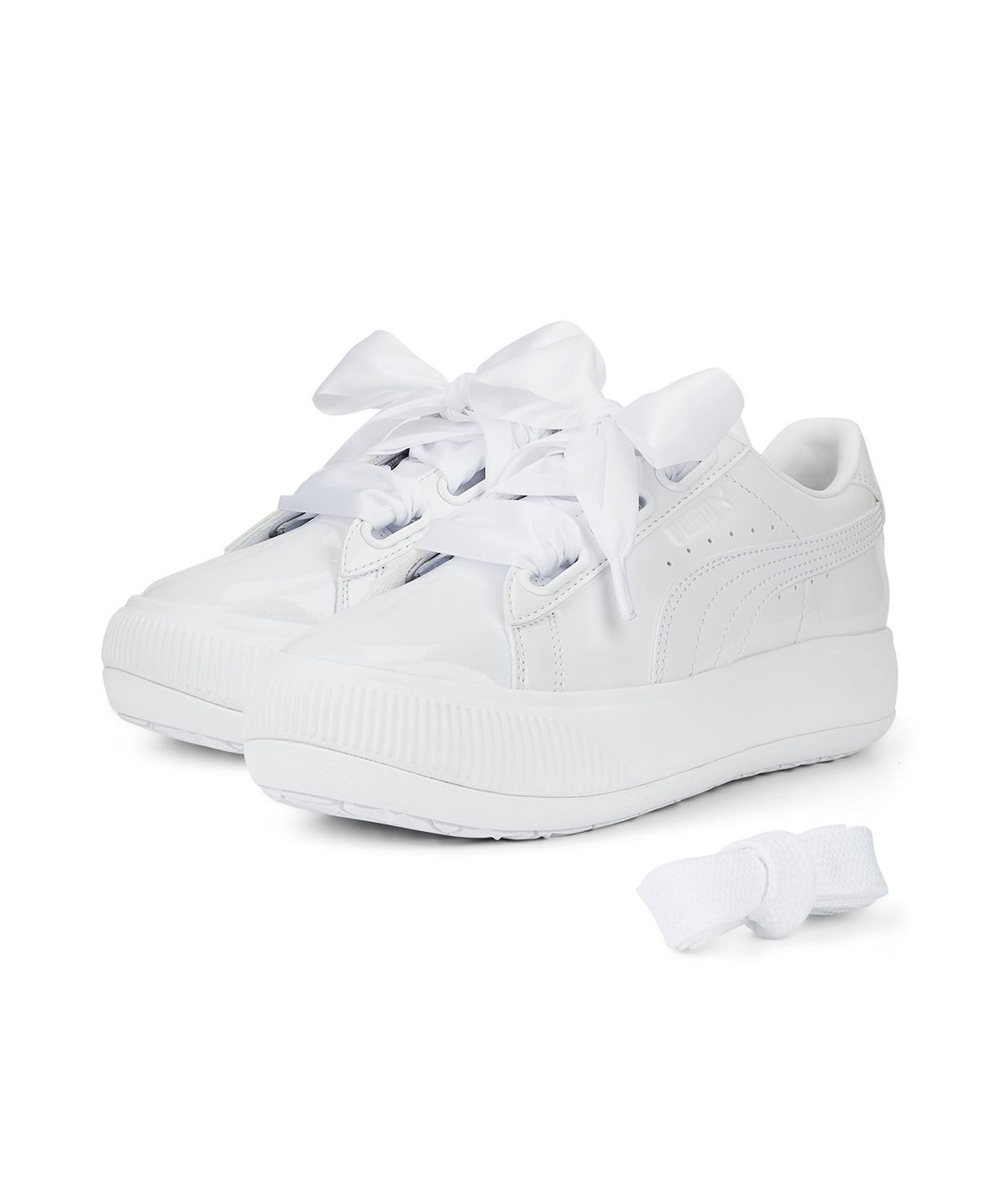 푸마(PUMA) 스웨이드 마유 하트 페인트 W - 화이트 / 385967-01