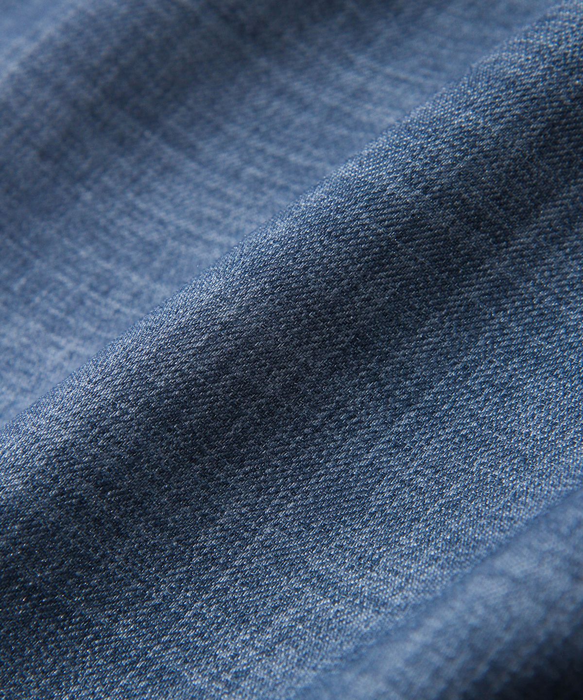 다이아몬드 레이라(DIAMOND LAYLA) Two-tuck wide banding slacks P14 Denim Texture Indigo