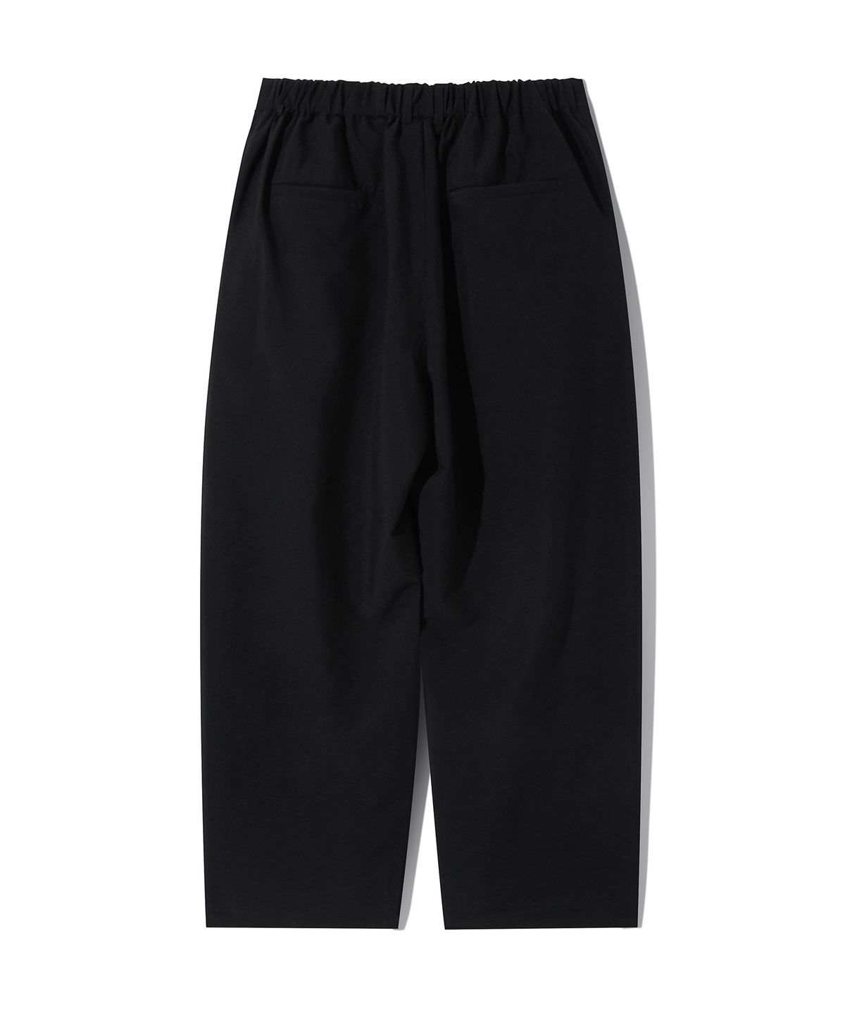 다이아몬드 레이라(DIAMOND LAYLA) Two-tuck wide banding slacks P14 Black