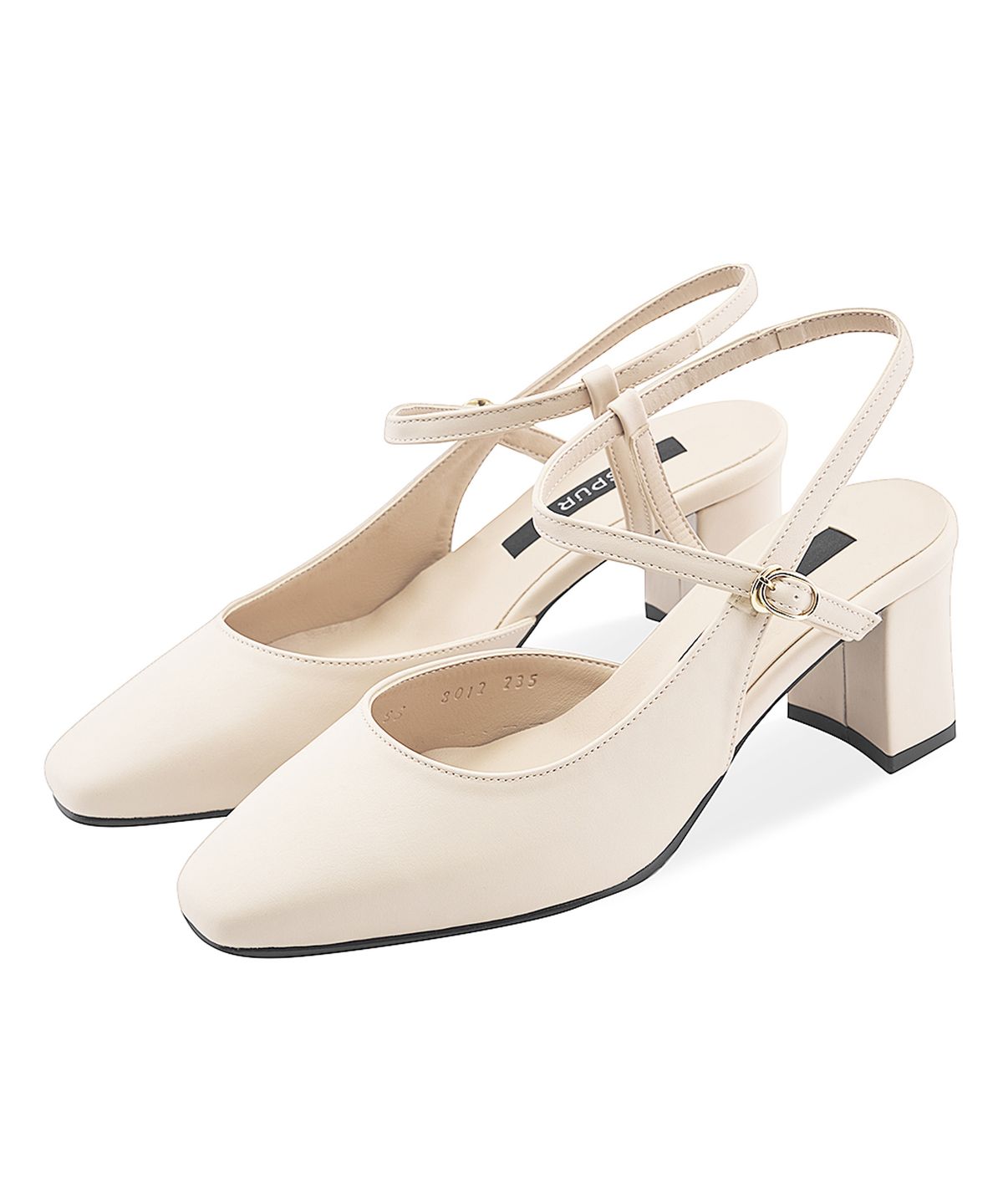 스퍼(SPUR) Slash maryjane slingback -SS8012 (2color) 6cm 메리제인 슬링백