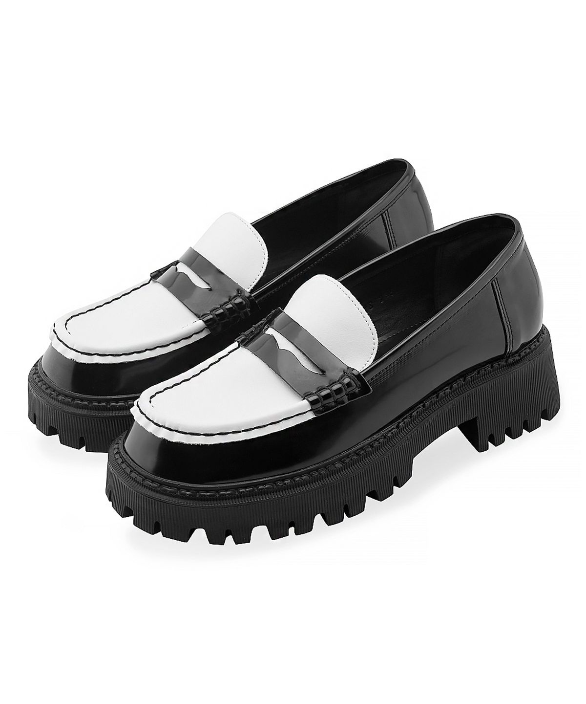 스퍼(SPUR) Jerow bold loafer -SS8018 (2color) 6cm 투톤 청키 페니 로퍼