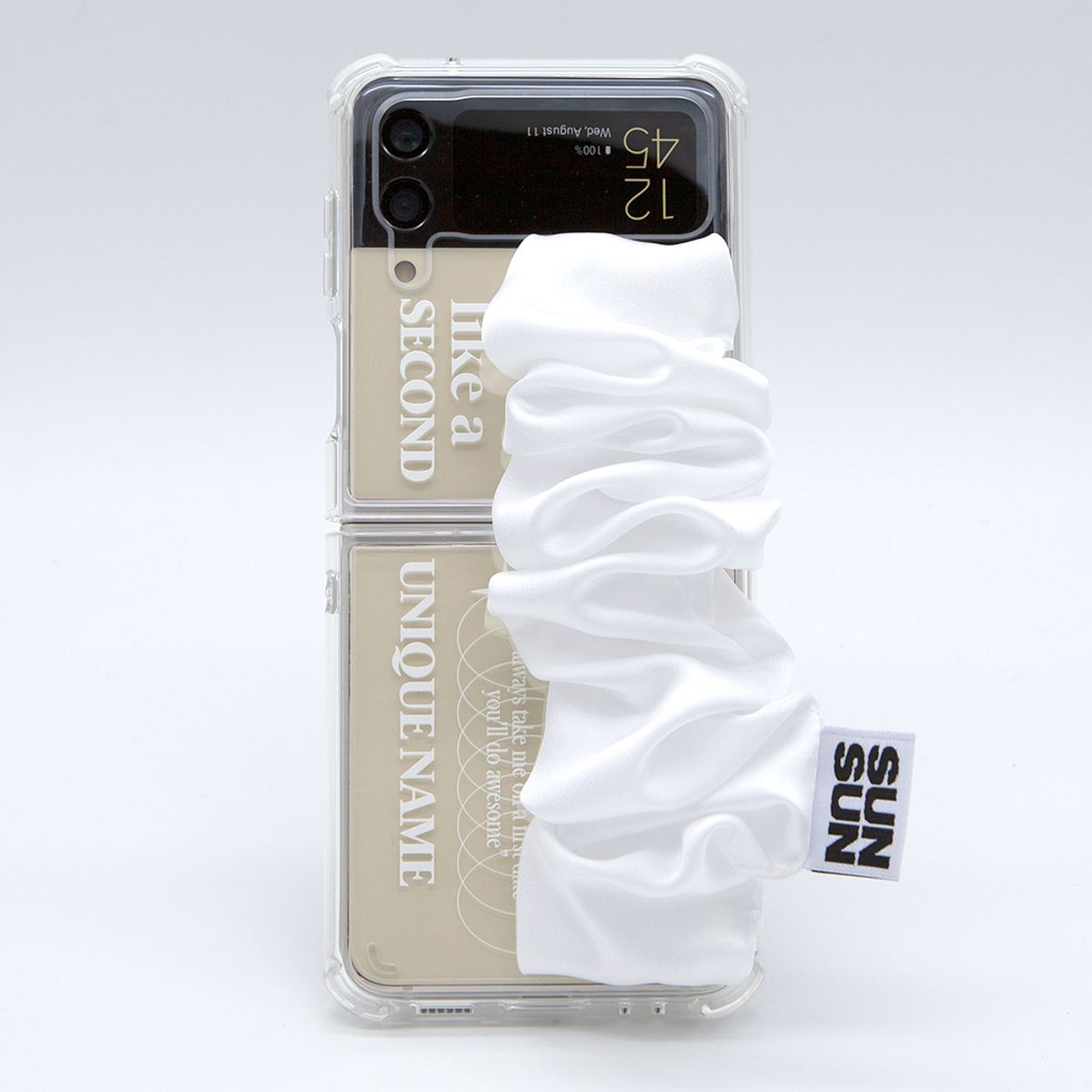 세컨드유니크네임(SECOND UNIQUE NAME) SUN CASE GOBULL BAND WHITE (Z FLIP)