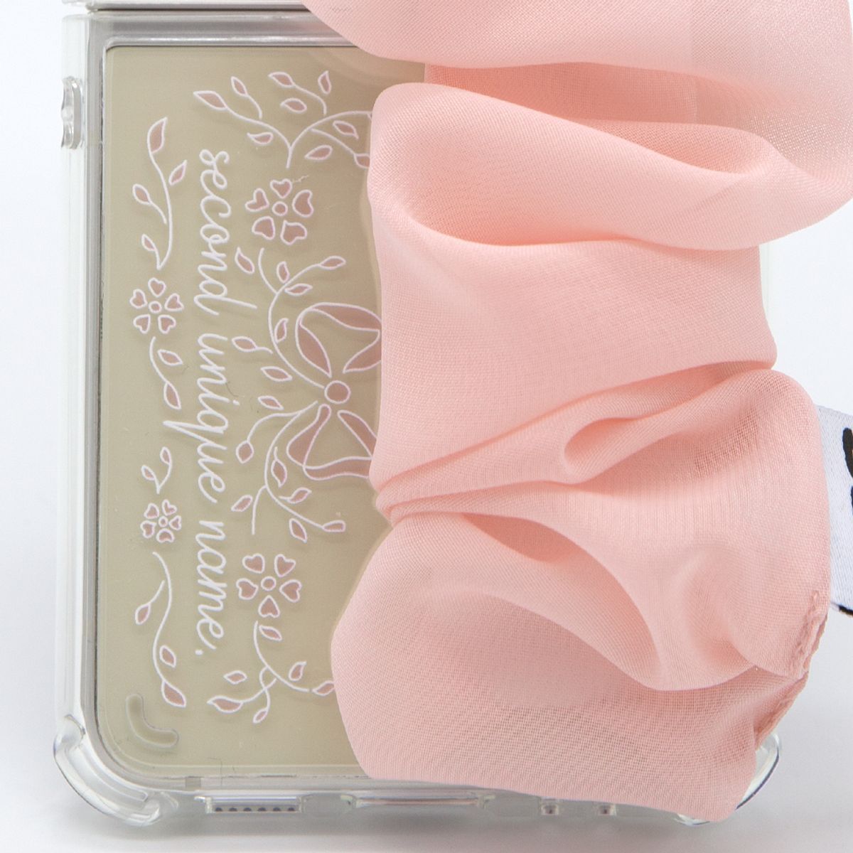 세컨드유니크네임(SECOND UNIQUE NAME) SUN CASE CHIFFON GOBULL PINK (Z FLIP)