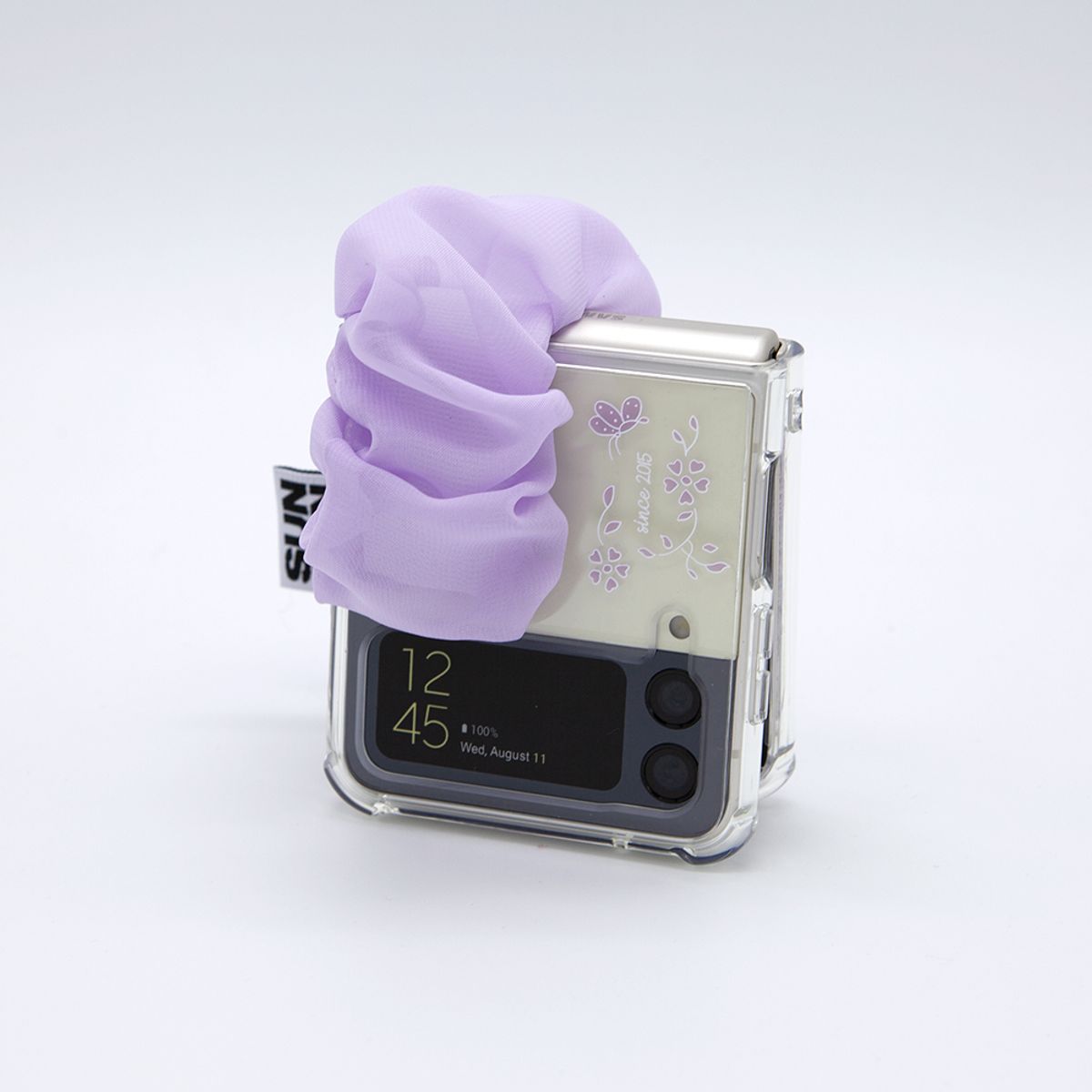 세컨드유니크네임(SECOND UNIQUE NAME) SUN CASE CHIFFON GOBULL PURPLE (Z FLIP)