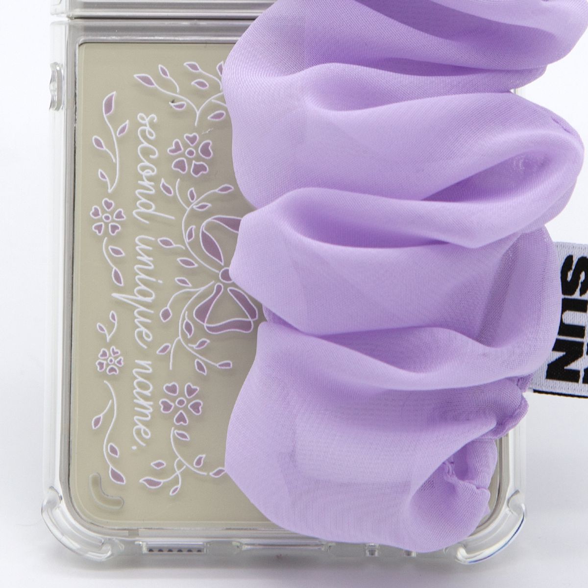 세컨드유니크네임(SECOND UNIQUE NAME) SUN CASE CHIFFON GOBULL PURPLE (Z FLIP)