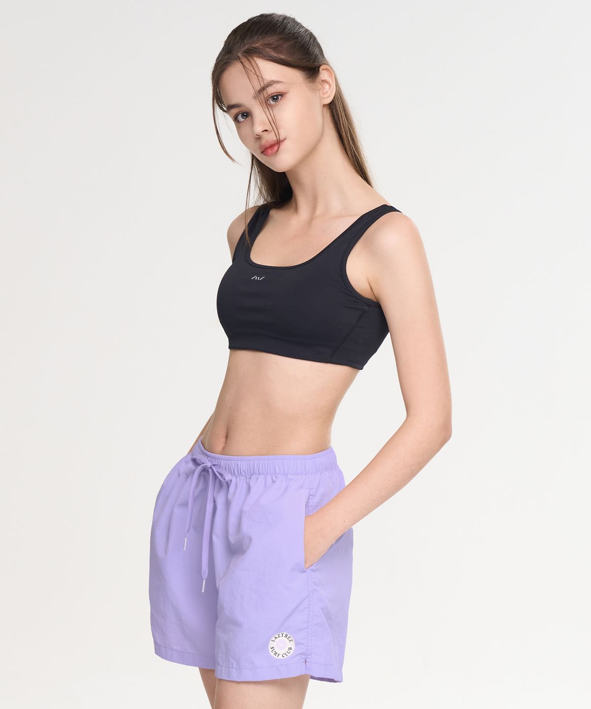 레이지비(LAZYBEE) [2PACK] 쿨링 라이트 시그니처 반바지 (워터 스포츠 러닝) 여성 쇼츠 (4컬러)