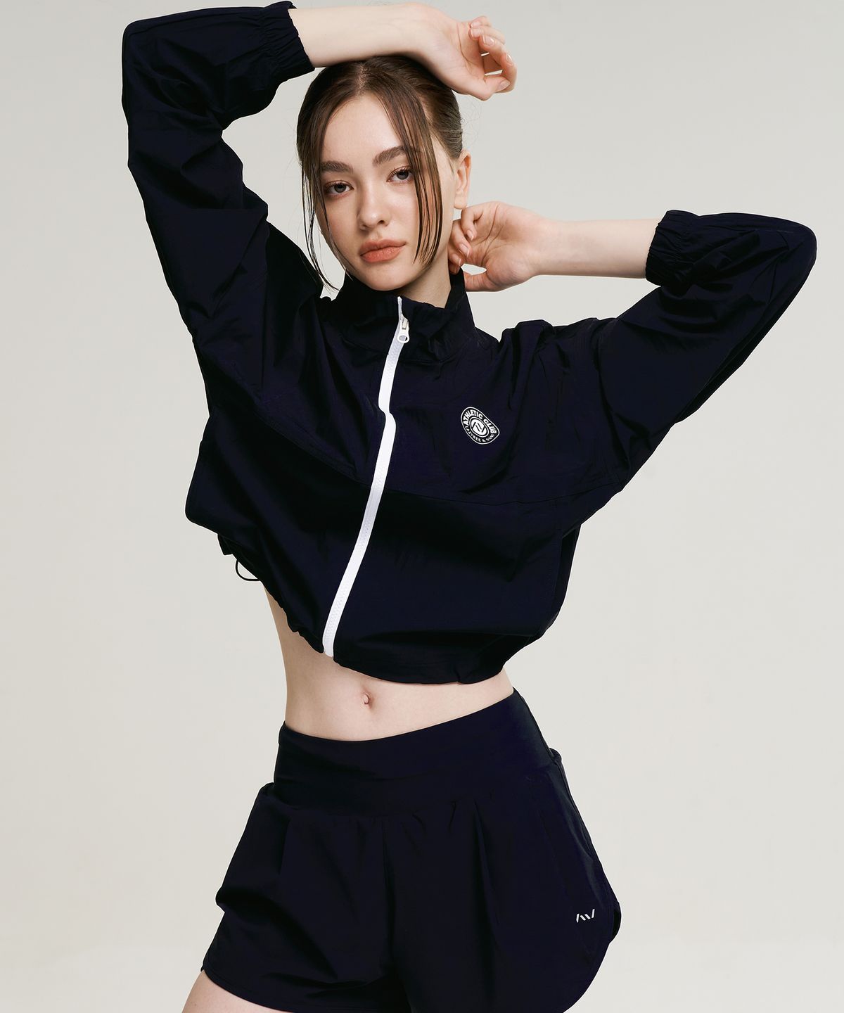 레이지비(LAZYBEE) [2PACK] 쿨터치 크롭 루즈핏 여성 집업 래쉬가드 (5컬러)