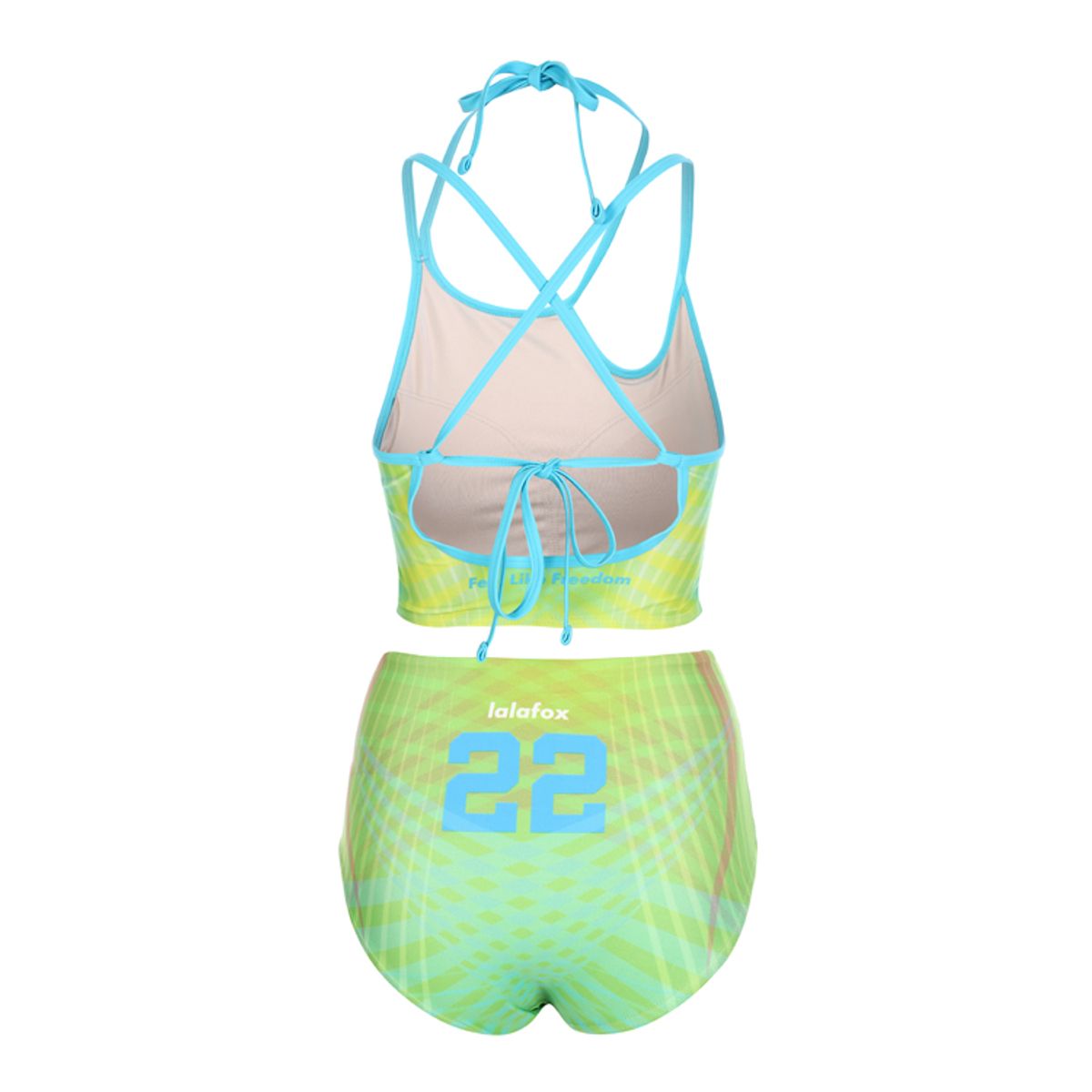 라라폭스(LALAFOX) SPORTY CUT-OUT BIKINI LIGHT GREEN BR2SW001
