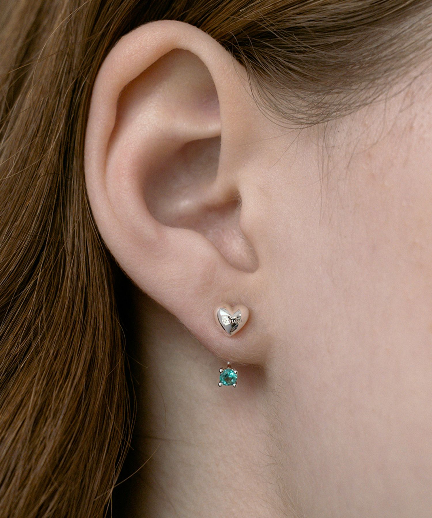 MUSINSA | TATIANA (Silver 925) Heart Twinkle Ear Jacket