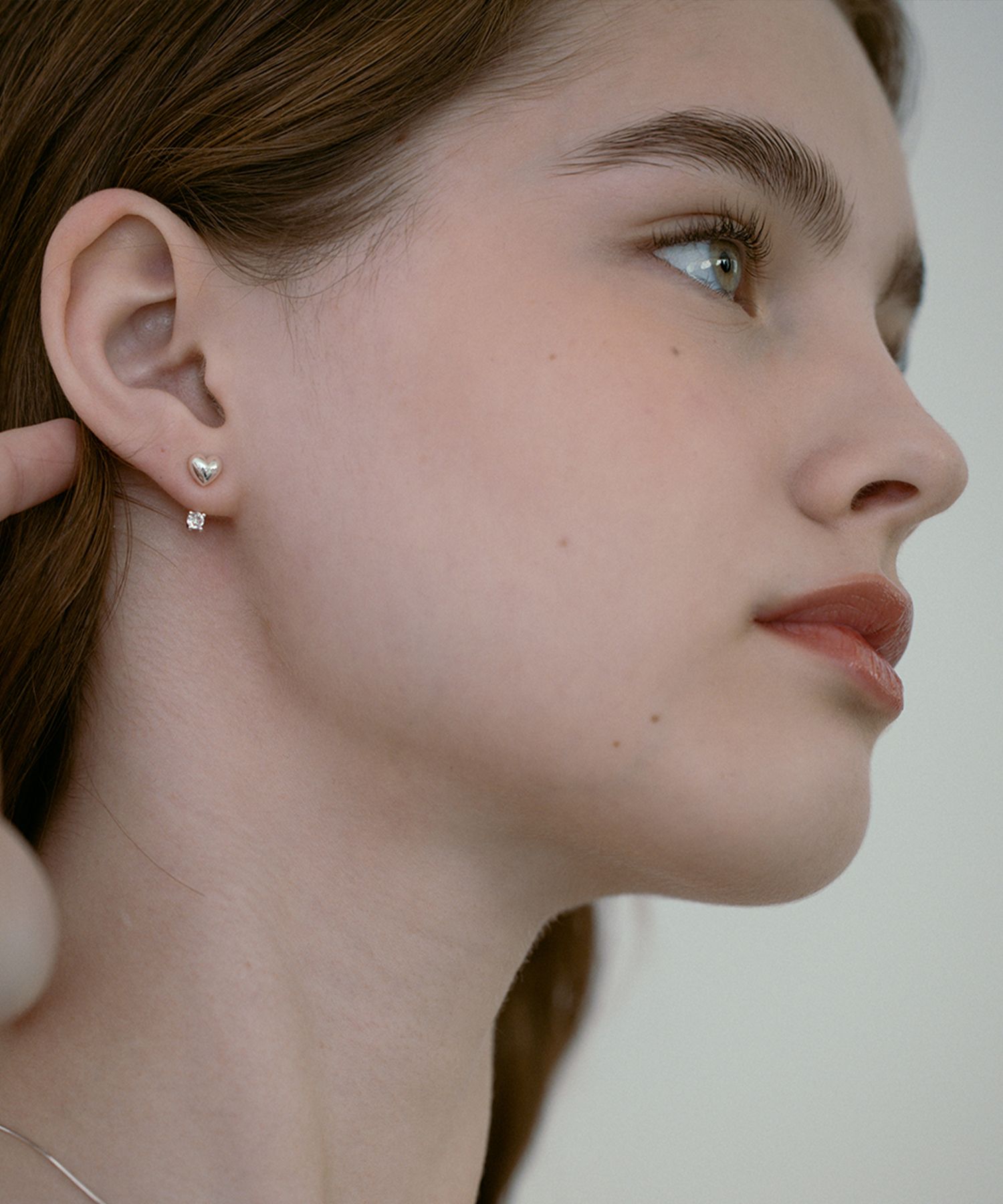 ☆TATIANA☆ Silver 925 pearl cubic heart ear jacket earrings MUSINSA公式 | TATIANA (Silver 925) Heart Twinkle Ear Jacket