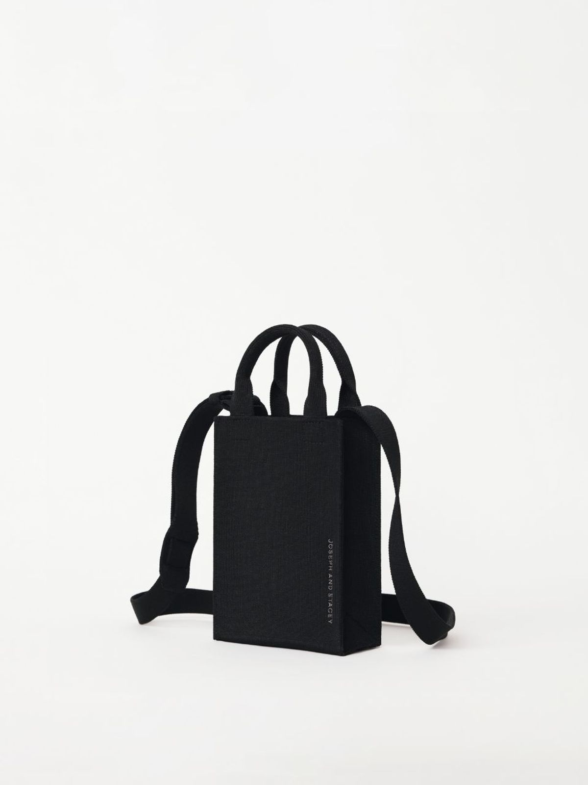 조셉앤스테이시(JOSEPH&STACEY) LPK Lattice Knit Cross Bag S Rich Black