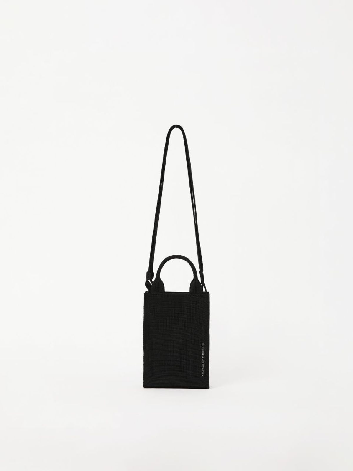 조셉앤스테이시(JOSEPH&STACEY) LPK Lattice Knit Cross Bag S Rich Black