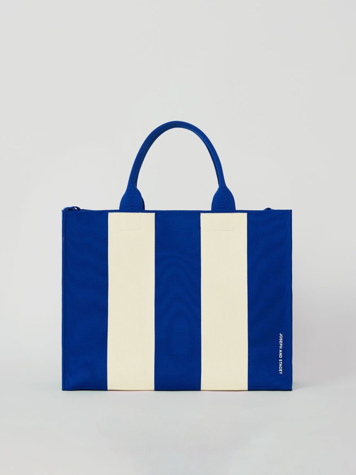 조셉앤스테이시(JOSEPH&STACEY) LPK Lattice Knit Tote Bag L Stripe (All)