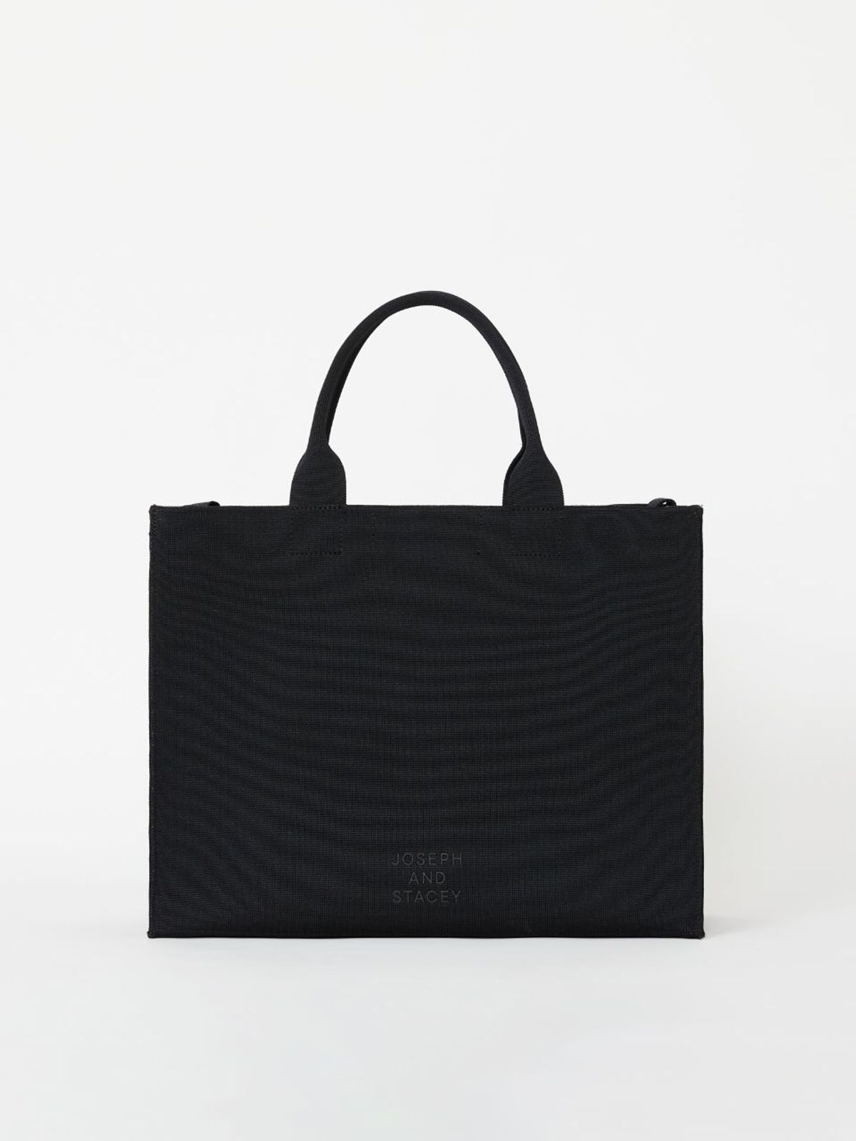 조셉앤스테이시(JOSEPH&STACEY) LPK Lattice Knit Tote Bag L Rich Black