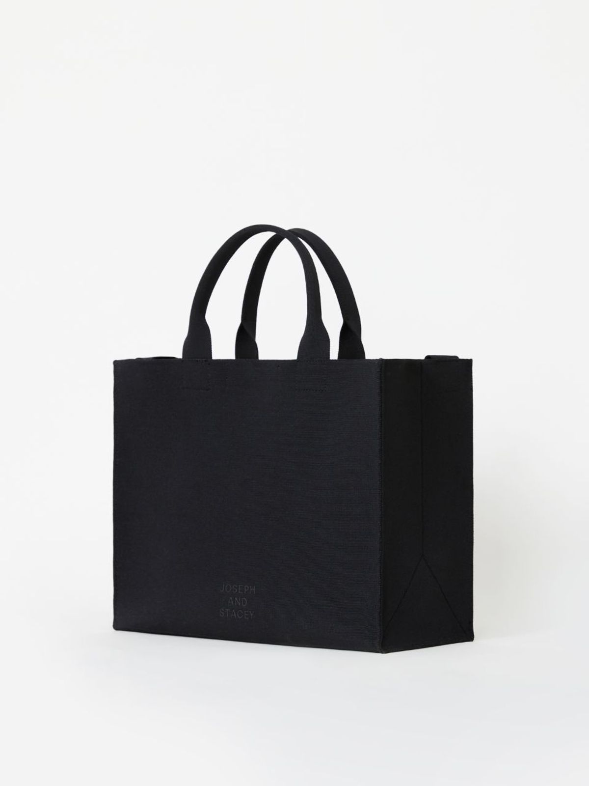 조셉앤스테이시(JOSEPH&STACEY) LPK Lattice Knit Tote Bag L Rich Black
