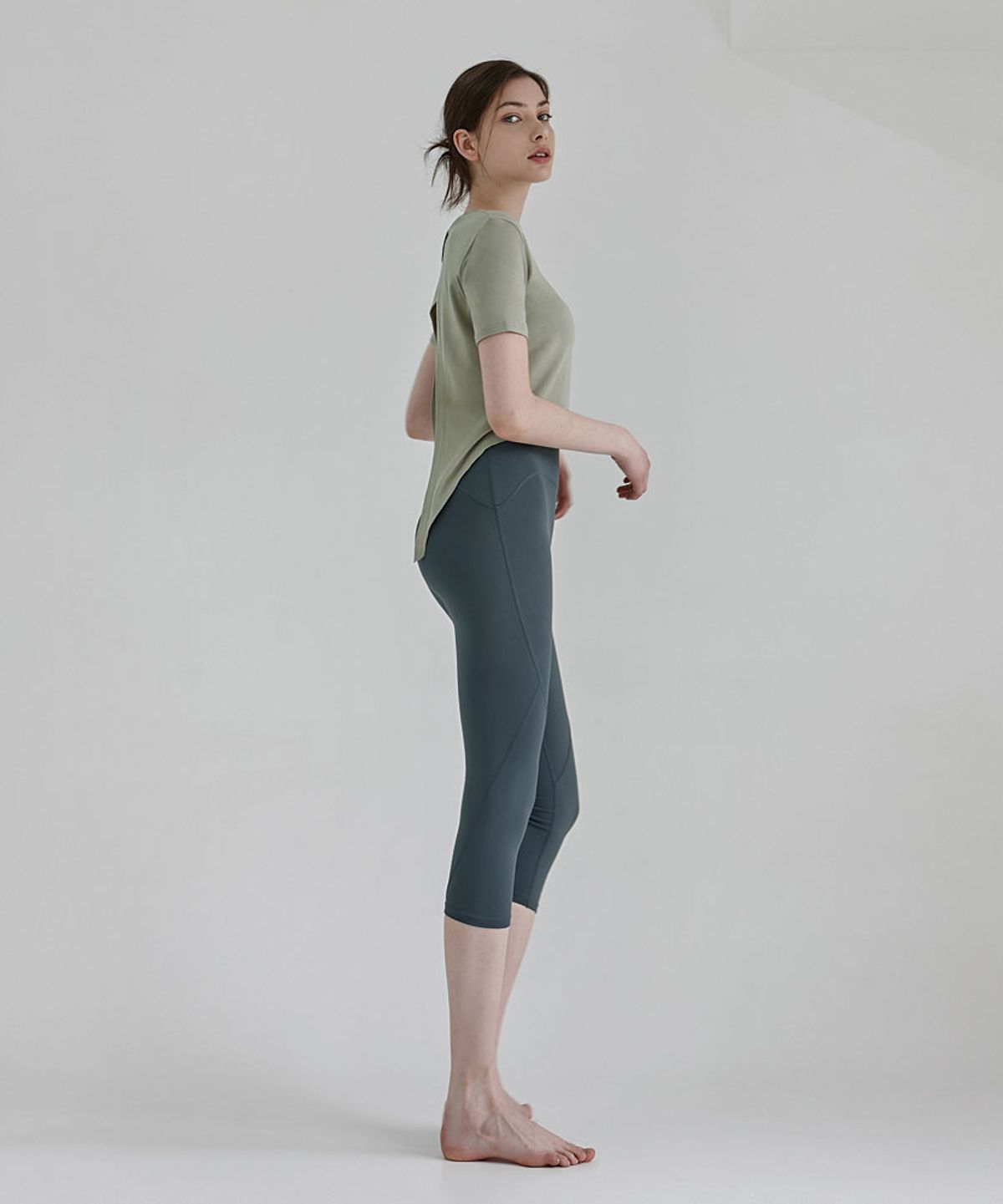 데비웨어(DEVIWEAR) 서포트업 7부 레깅스 DEVI-B0062-에쉬그레이