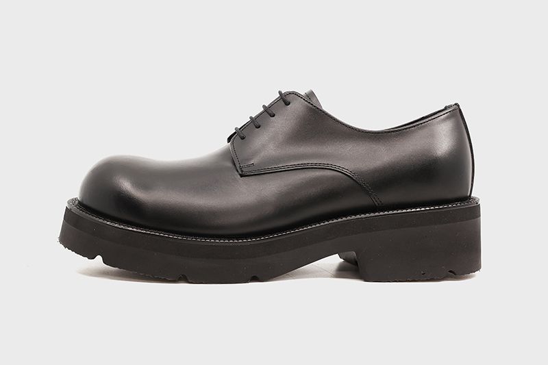 MUSINSA | YASE Bulk Derby Shoes Cowhide Black
