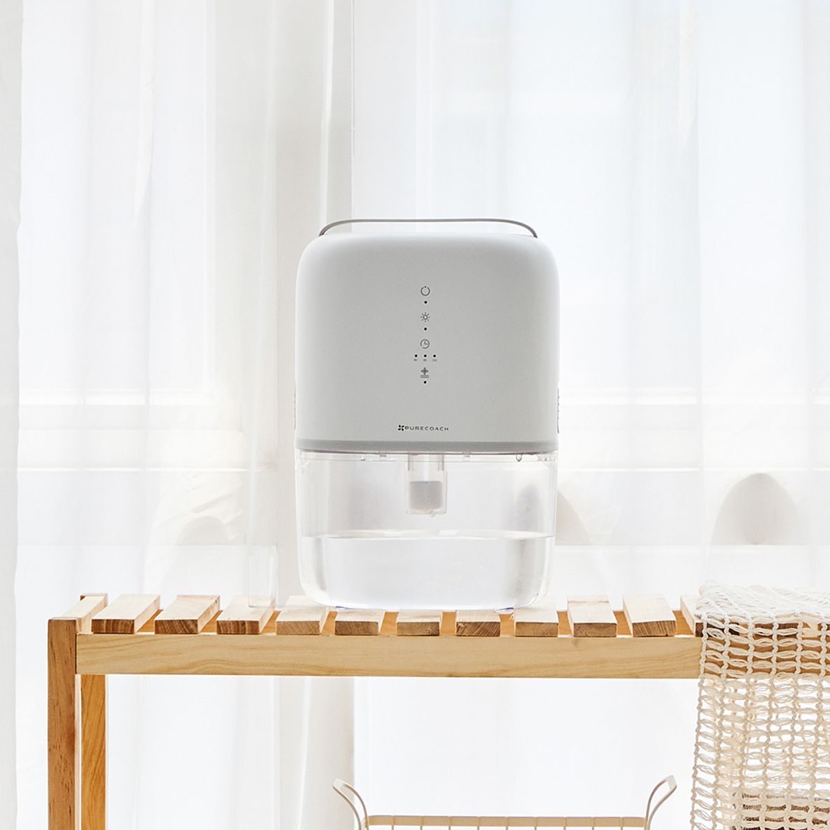 퓨어코치(PURECOACH) DH870 LED 무드등 미니 제습기