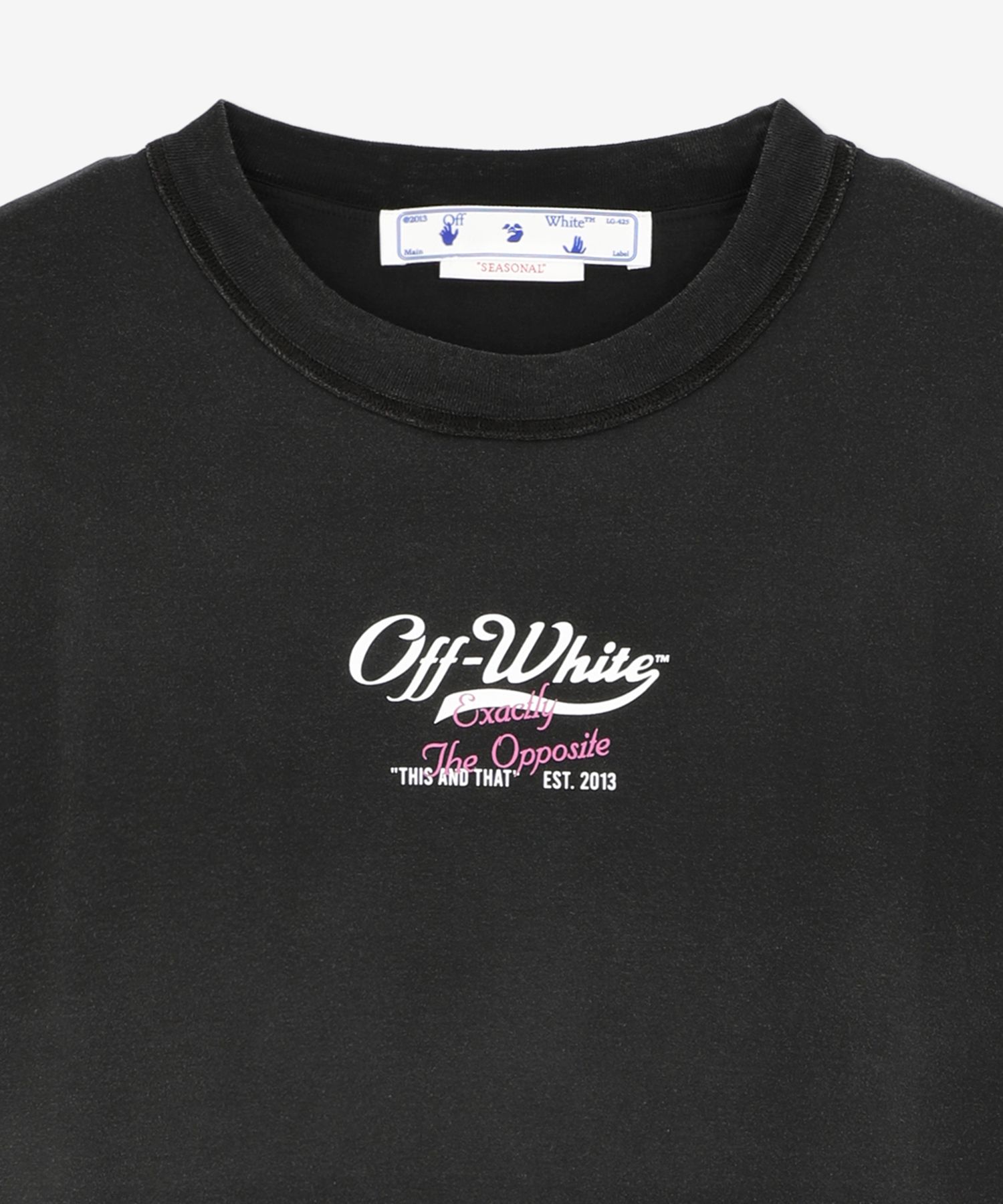 ★Off-White★ Wave Off Low Over Skate T-Shirt Black OMAA156S MUSINSA | Off White Wave Off Low Over Skate T-Shirt - Black